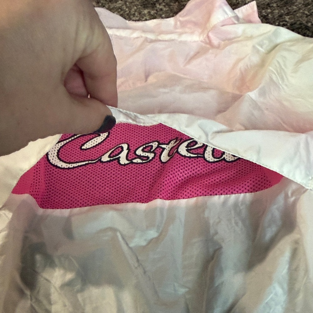 Castelli Velo Women's Lightweight Cycling Jacket with Pink Trim - Picture 10 of 10
